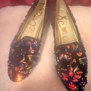 Sam Edelman Multicolor Sequin Flats
